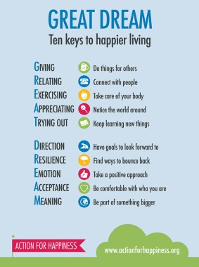 Action for Happiness - GREAT DREAM