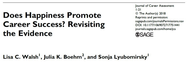 Does Happiness Promote Career Success