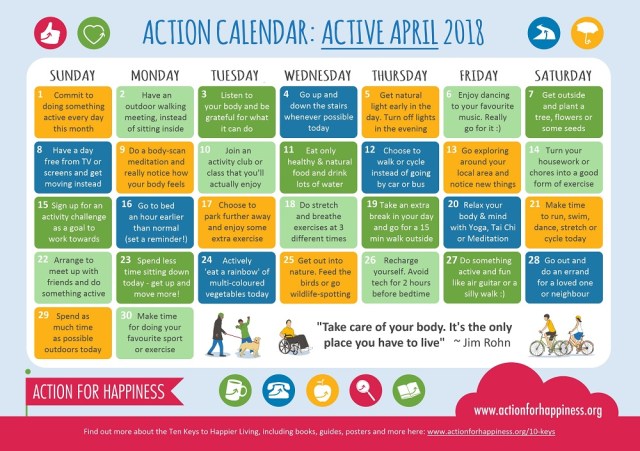 Action for Happiness | Active April